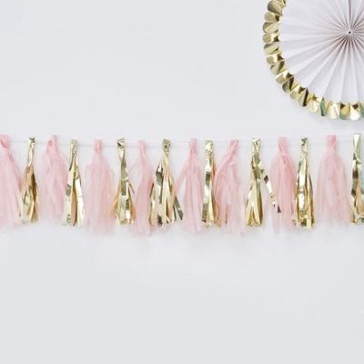Tasselgirlang - Oh Baby! - Rosa/Guld