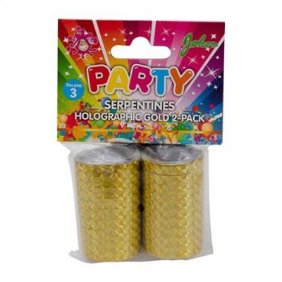 Serpentiner - Holographic - Guld 