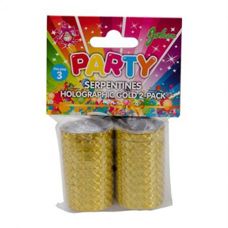 Serpentiner - Holographic - Guld 