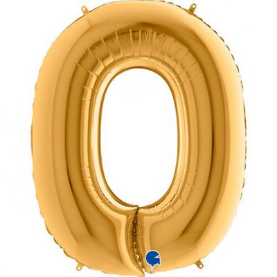 Bokstavsballong - Guld - 100 cm