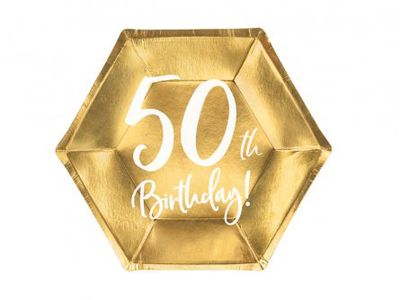 Papptallrikar - 50th Birthday**