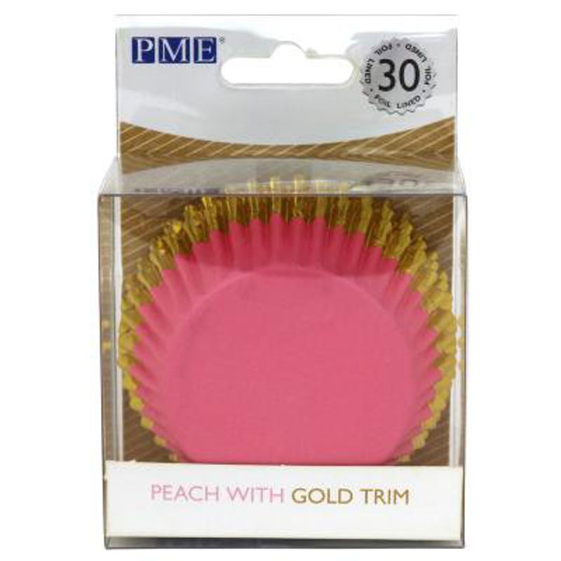 Muffinsformar - Peach Pink & Gold - PME
