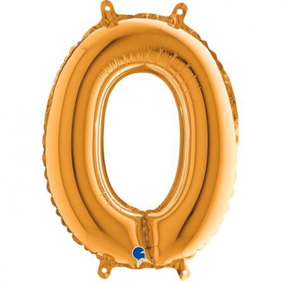 Bokstavsballong - Guld - 35 cm