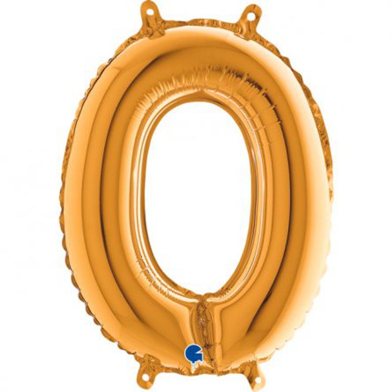 Bokstavsballong - Guld - 35 cm
