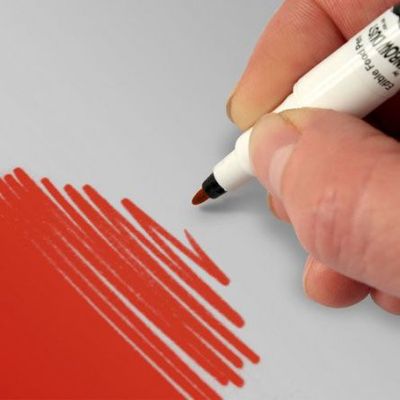 Ätbart penna - Röd
