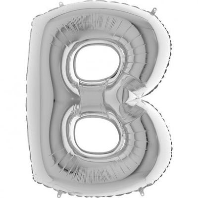 Bokstavsballong - Silver - 100 cm