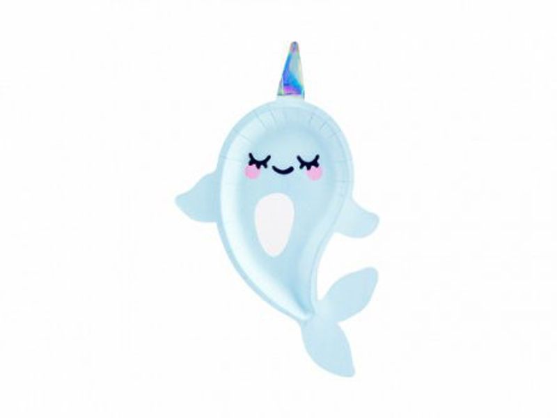 Papptallrikar - Narwhal Party