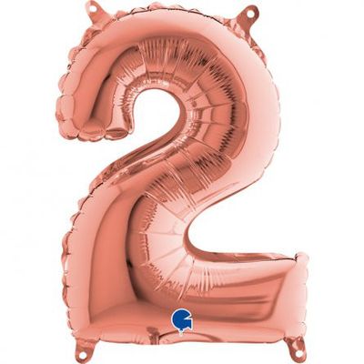 Sifferballong - Roséguld - 35 cm