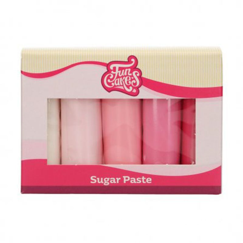Sugarpaste - Mixpack - Rosa - FunCakes