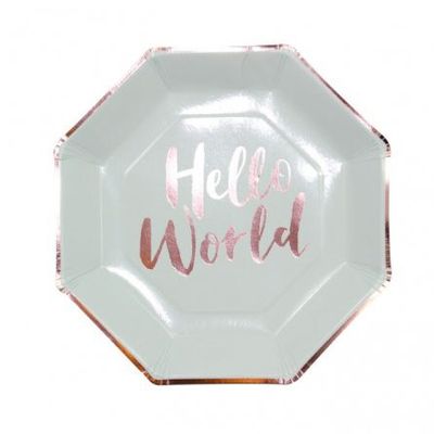 Papptallrikar - Hello World