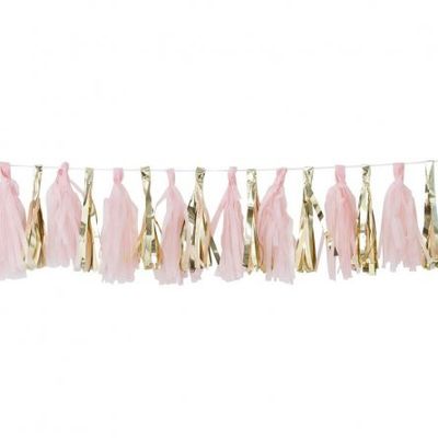 Tasselgirlang - Oh Baby! - Rosa/Guld