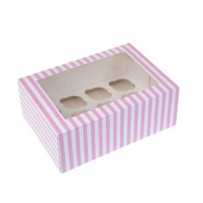 Rosa mini cupcakes boxar - 12st - House of Marie
