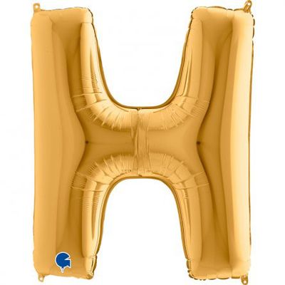 Bokstavsballong - Guld - 100 cm