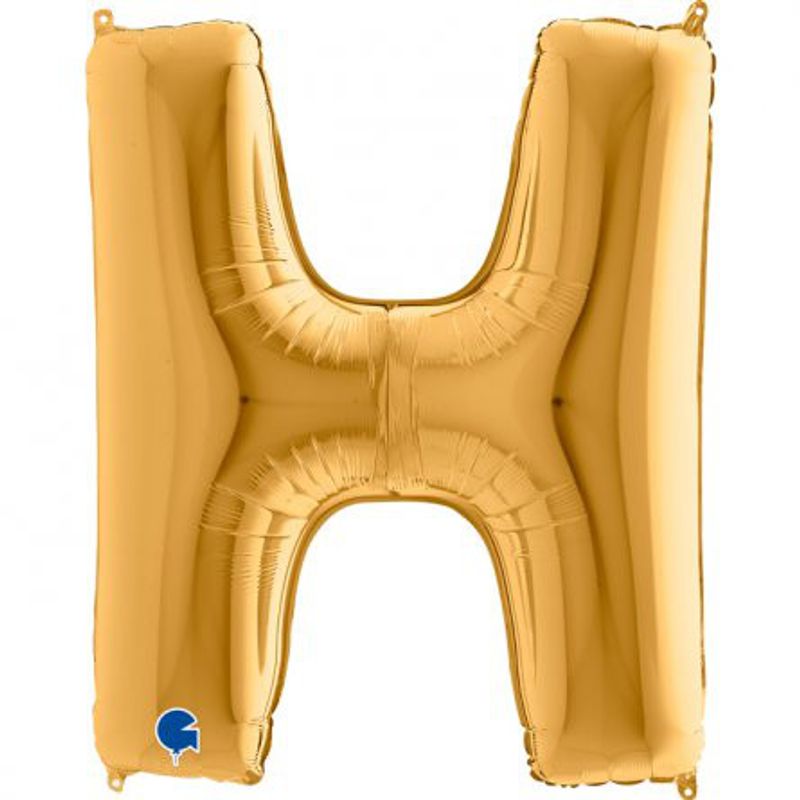 Bokstavsballong - Guld - 100 cm