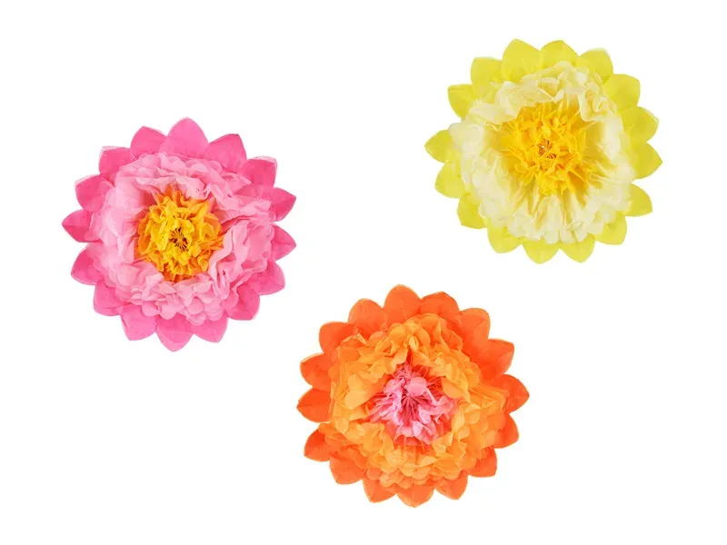Paper flowers dekoration DIY