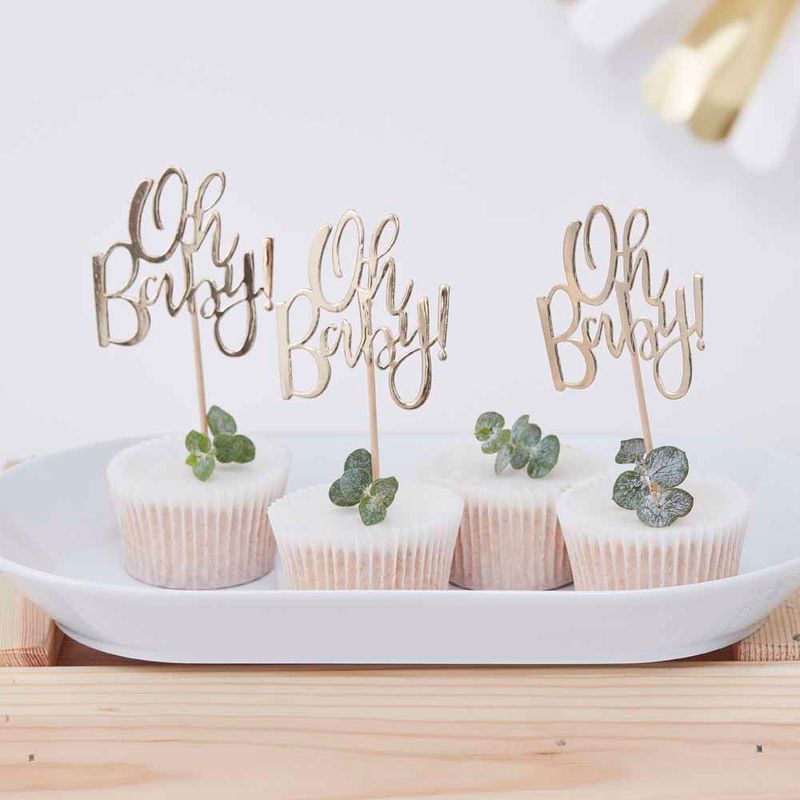 Cupcake Toppers - Oh Baby