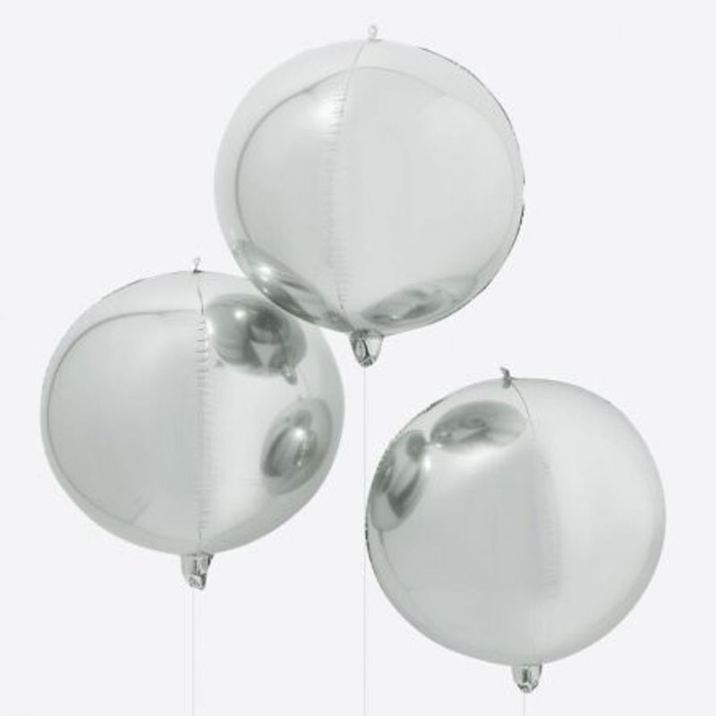 Klotballonger - Silver