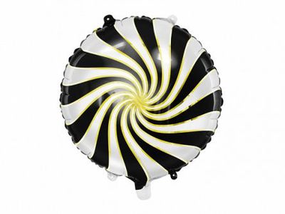 Folieballong - Candy - Svart