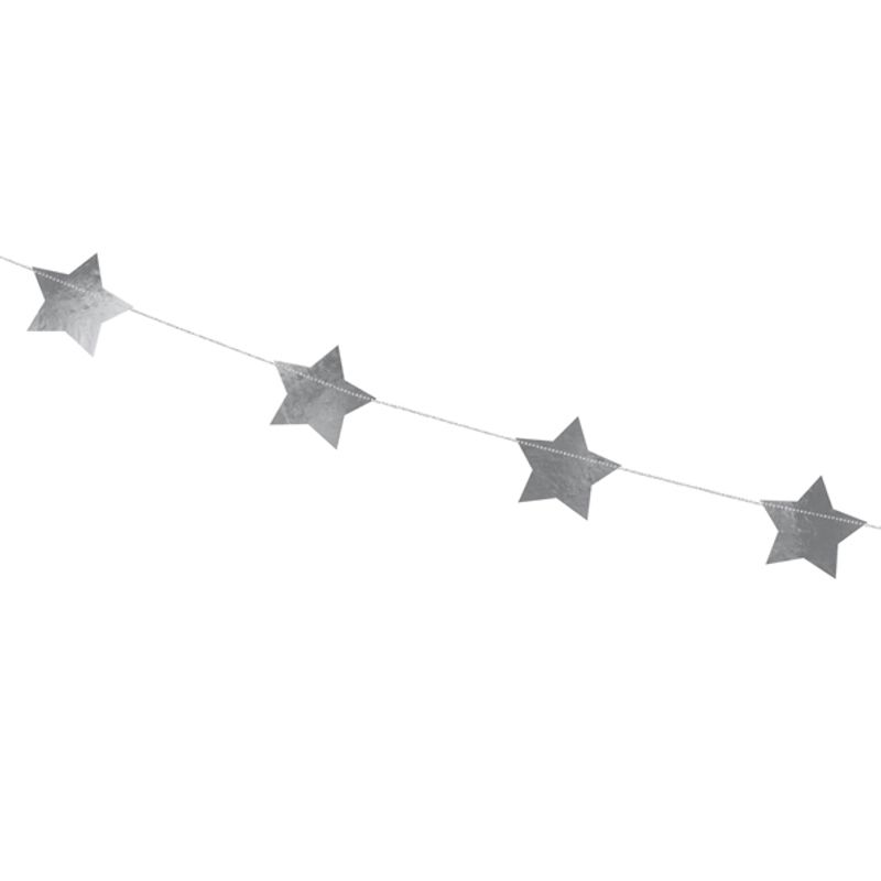 Girlang - Stjärnor - Silver