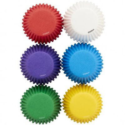 Muffinsformar - Mini - Regnbågsfärger - 150st - Wilton