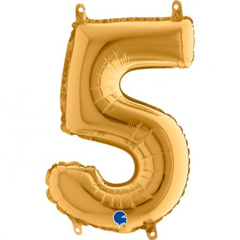 Sifferballong - Guld 35 cm