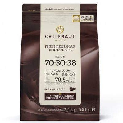 Extra mörk choklad - Chokladknappar - Callebaut - 2.5kg