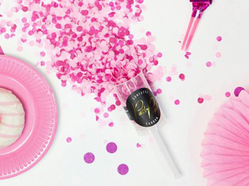 Konfettibomb - Push pop - Rosa