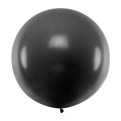 Jumbo klotballong - Svart