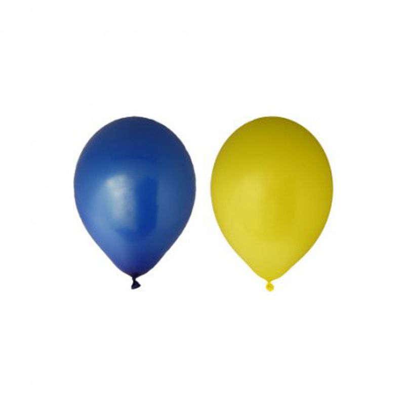 Ballonger - Blå/Gul - 6pack
