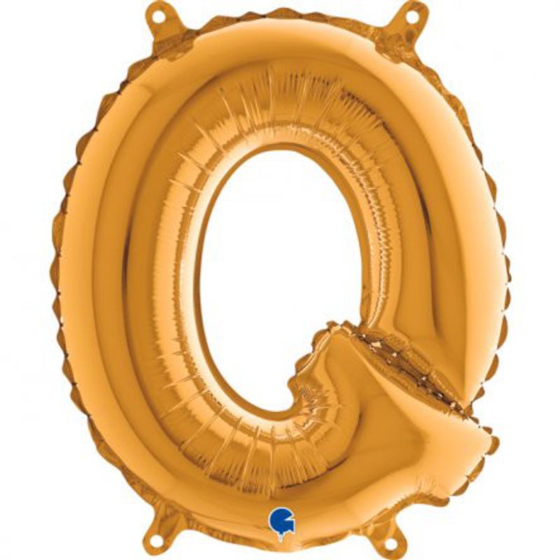 Bokstavsballong - Guld - 35 cm