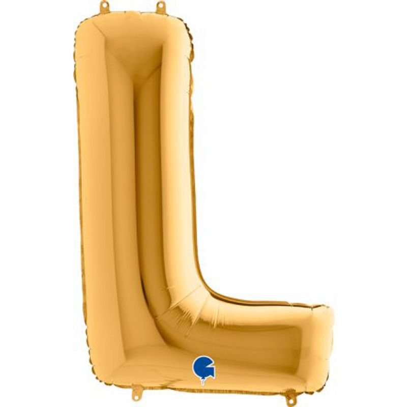 Bokstavsballong - Guld - 100 cm