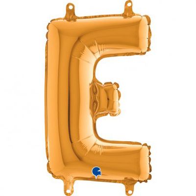 Bokstavsballong - Guld - 35 cm