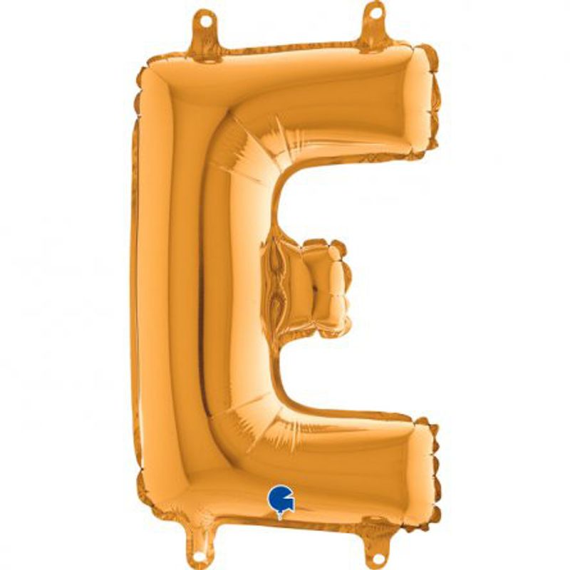 Bokstavsballong - Guld - 35 cm