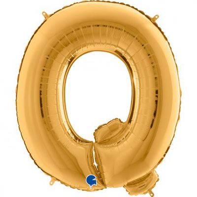 Bokstavsballong - Guld - 100 cm