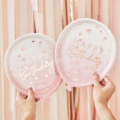 Papptallrikar - Happy Birthday - Mix It Up
