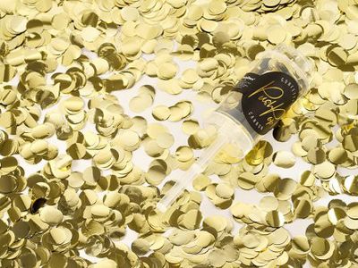Konfettibomb - Push pop - Guld