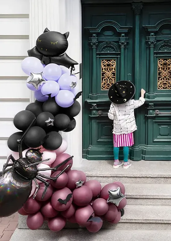 Ballongbåge halloween spindel och fladdermus