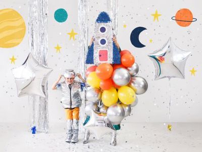 Folieballong - Stjärna - Silver - 70cm