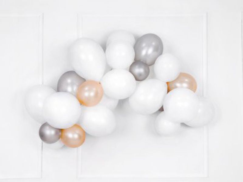 Miniballonger - Metallic Silver Snow