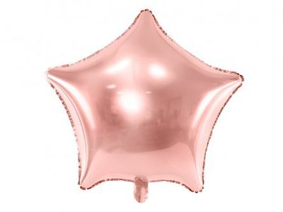 Folieballong - Stjärna - Roséguld - 70cm