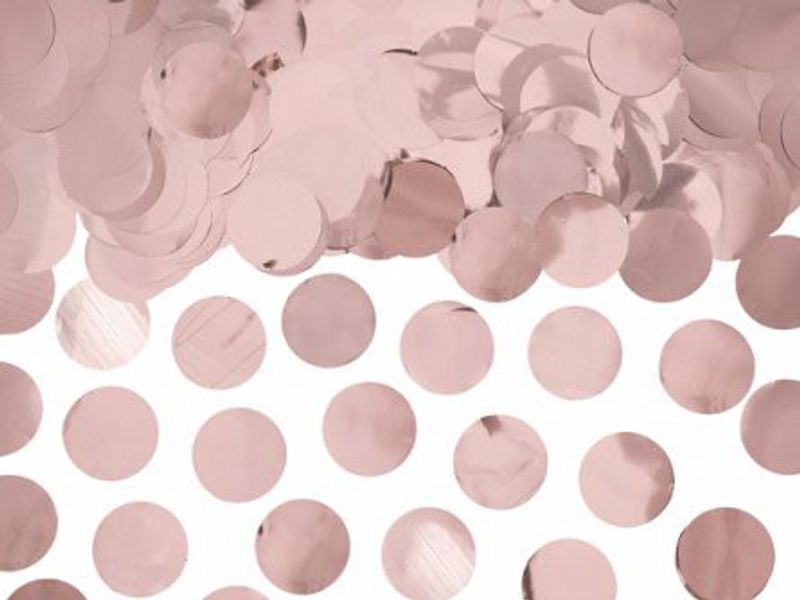 Konfetti - Cirklar - Roséguld