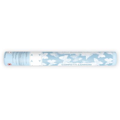 Konfettibomb Vita Fjärilar 40cm