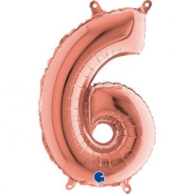 Sifferballong - Roséguld - 35 cm