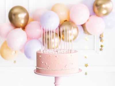 Tårtljus - Light pink