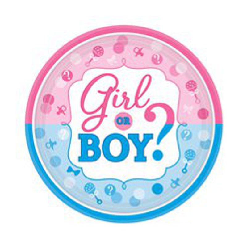 Desserttallrikar - Boy or Girl?
