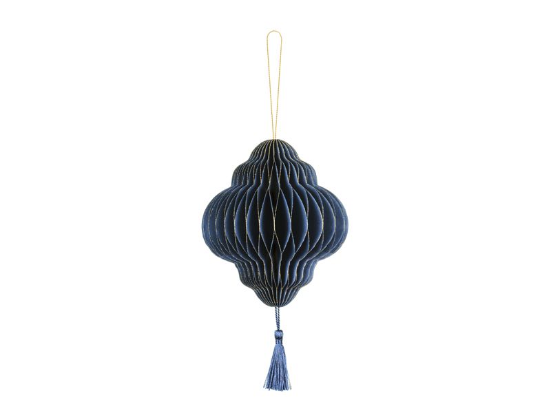 Honeycomb med tassel Mörkblå 13,2x15cm