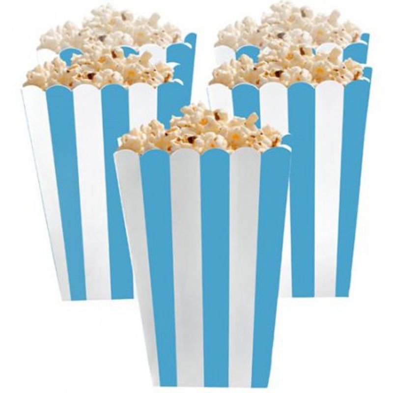 Popcornboxar - Ljusblå