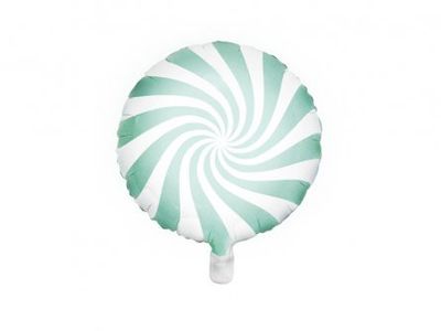 Folieballong - Swirl - Mint