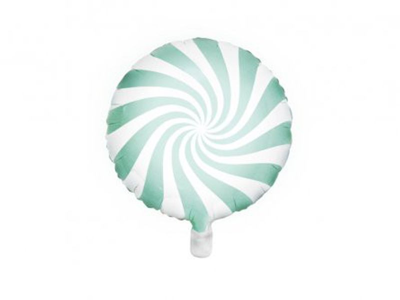 Folieballong - Swirl - Mint