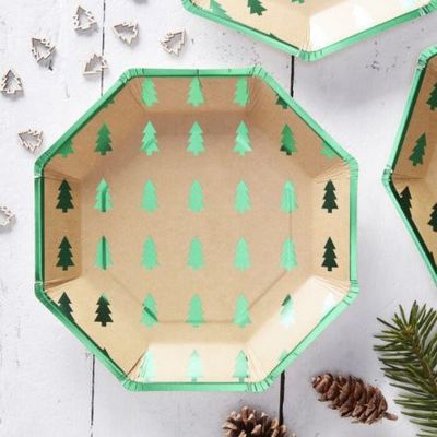 Papptallrikar - Rustic Christmas**